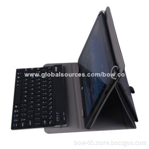 9/10-inch Universal Leather Tablet PC Case with Bluetooth Keyboard, Anti-scratch Design